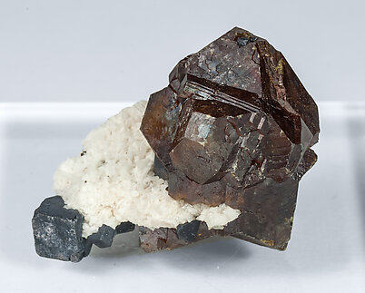 Sphalerite with Galena and Calcite. Side