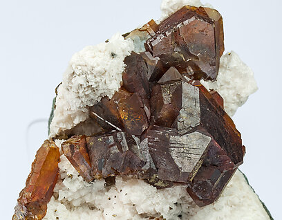 Sphalerite with Galena and Calcite. 