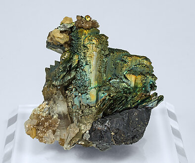 Arsenopyrite-Marcasite with Ferberite and Muscovite.