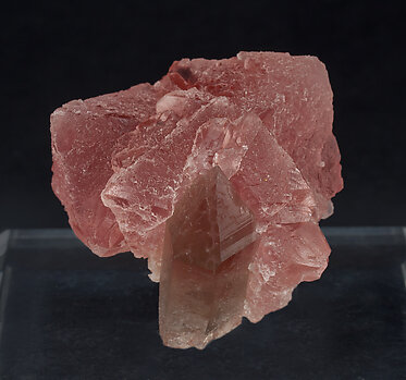 Fluorite (octahedral) with Quartz (variety smoky).