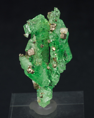 Grossular (variety tsavorite) with Pyrite.