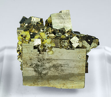 Pyrite with Sulphur. Front