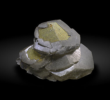 Calcite with Pyrite.