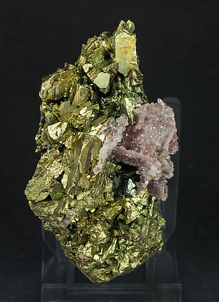 Chalcopyrite with Quartz. Side