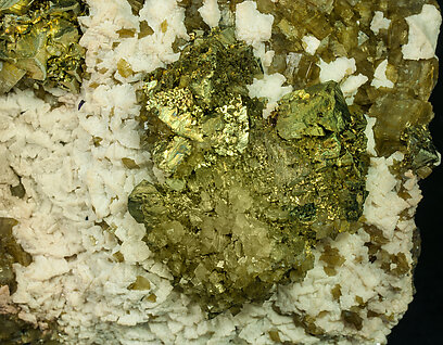 Chalcopyrite with Dolomite and Siderite. 