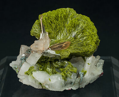 Epidote with Quartz. Rear