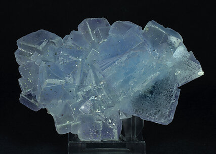 Fluorite with epimorphic Quartz after Calcite. Side