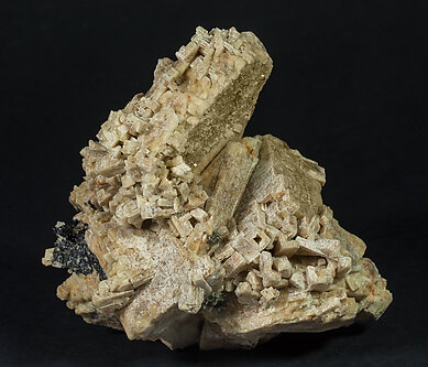 Microcline with Magnetite. 
