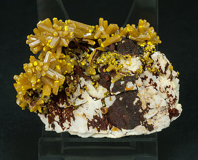 Pyromorphite with Baryte. Rear