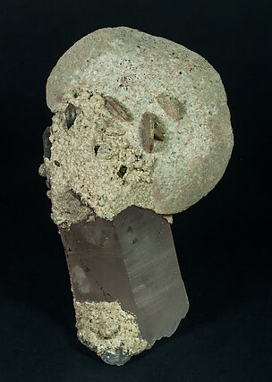 Siderite with Quartz with Ferberite inclusions.