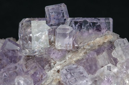 Fluorite with Quartz. 