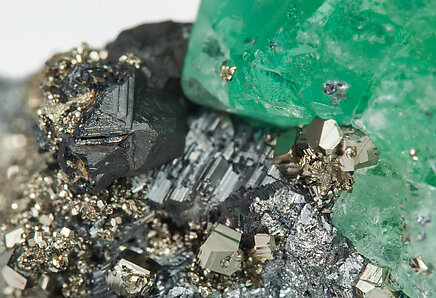 Geocronite with Fluorite. 