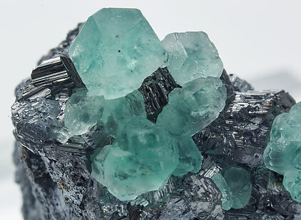 Geocronite with Fluorite. 