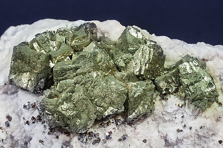 Pyrite with Calcite. 