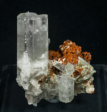 Aragonite with Quartz (variety hematoide).