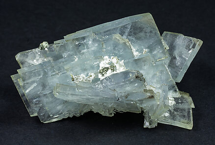 Baryte with Quartz and Pyrite.