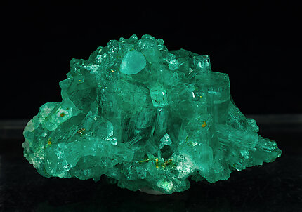 Beryl (variety emerald) with Quartz and Pyrite. 
