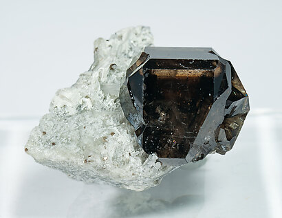 Cassiterite with Quartz. Rear