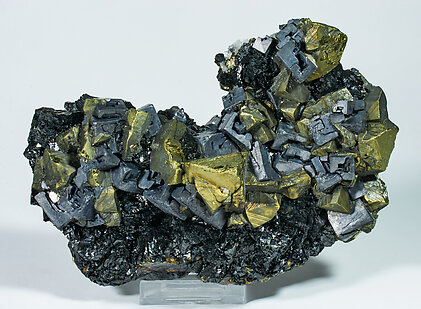 Chalcopyrite with Galena and Sphalerite.