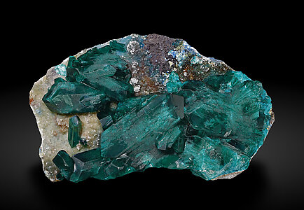Dioptase with Plancheite.