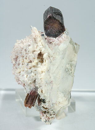 Elbaite-Schorl Series on Microcline. Side