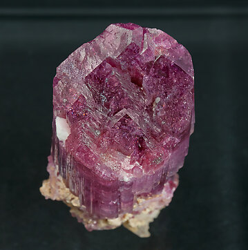 Elbaite-Schorl Series (variety rubellite) with Microcline. Top