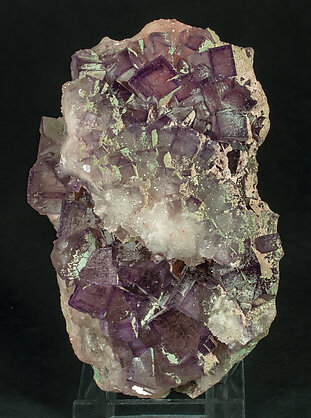 Fluorite with Quartz.