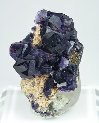 Fluorite with Quartz and Calcite.