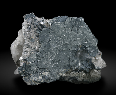 Hematite with Quartz (variety smoky).