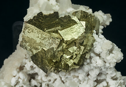 Pyrite with Calcite. 