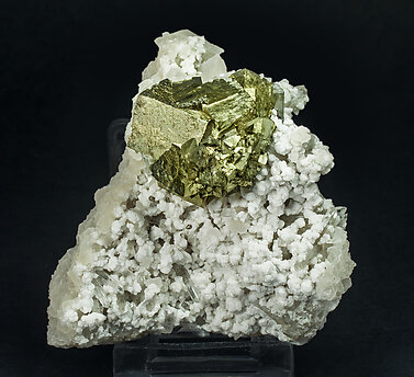 Pyrite with Calcite. 