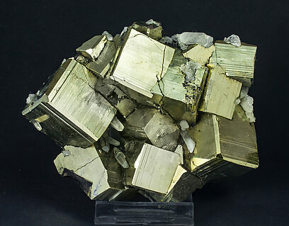 Pyrite with Quartz. Front