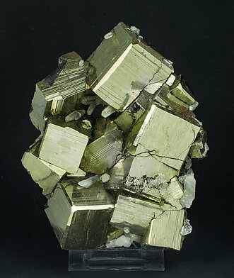 Pyrite with Quartz. Side