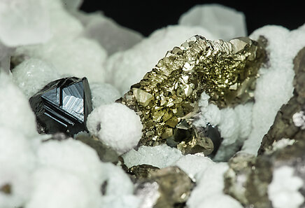 Pyrite with Calcite. 