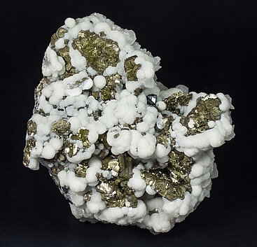 Pyrite with Calcite. 