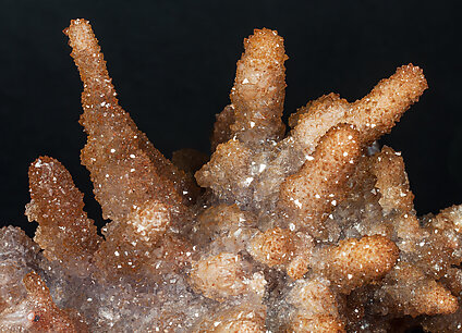 Quartz with iron oxides inclusions. 