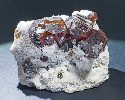 Sphalerite with Calcite. Front with light behind