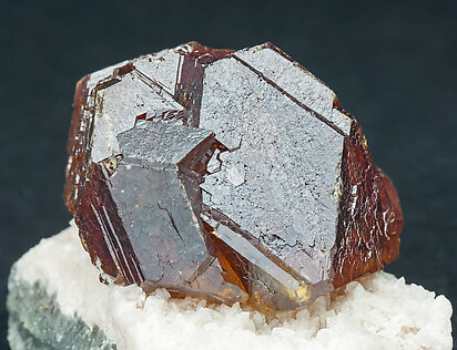 Sphalerite with Calcite. Light behind