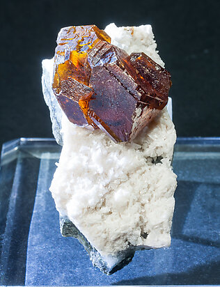 Sphalerite with Calcite. Light behind
