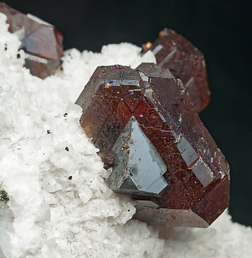 Sphalerite with Calcite and Galena. 