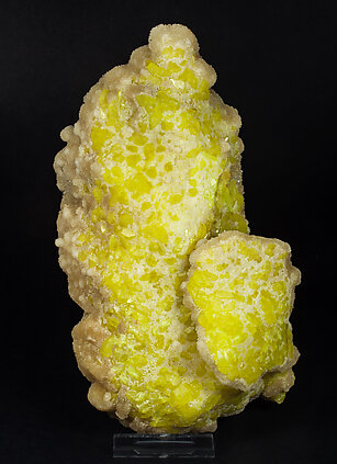 Calcite with Sulphur. Front
