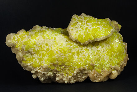 Calcite with Sulphur. Side