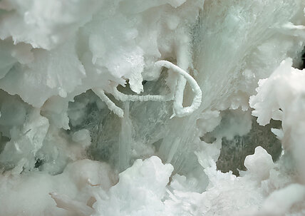 Aragonite (variety Cu-bearing). Detail / Foto: Joaquim Calln