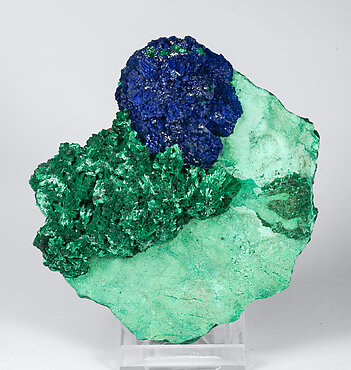 Azurite on Malachite.