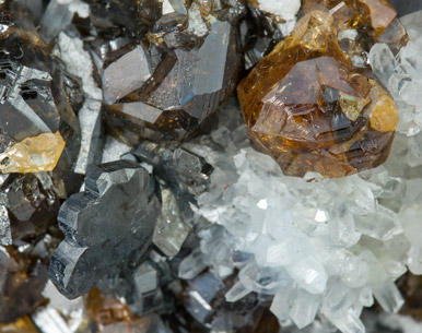 Bournonite with Sphalerite and Quartz. 