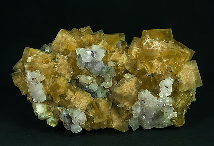 Fluorite with Quartz and Galena.