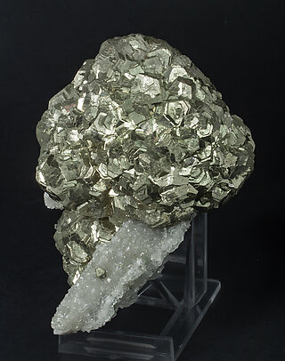 Pyrite with Calcite-Dolomite and Quartz.