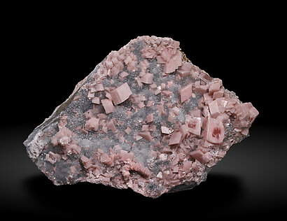 Rhodochrosite with Quartz.