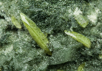 Titanite with Chlorite and Orthoclase (variety adularia). 