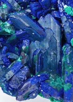 Azurite with Malachite. 